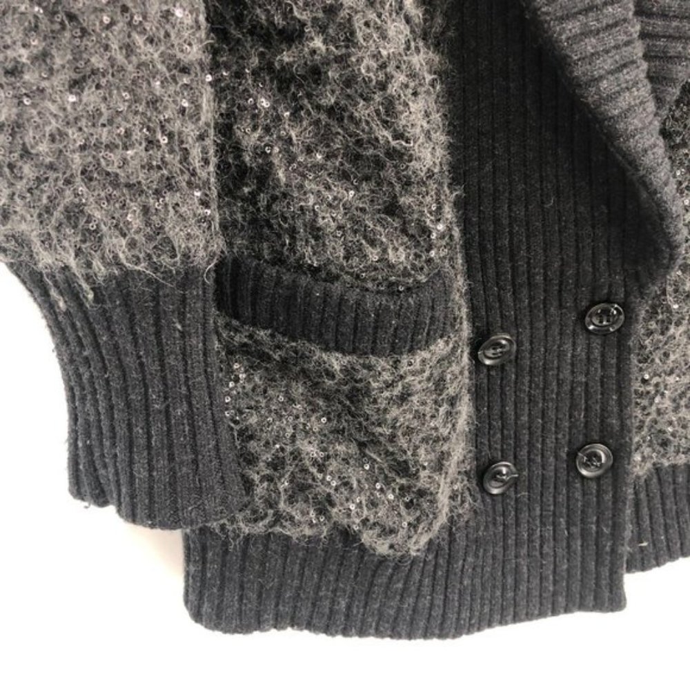 DVF Zayde Sequin Oversize Mohair Sweater Cardigan - Picture 8 of 9